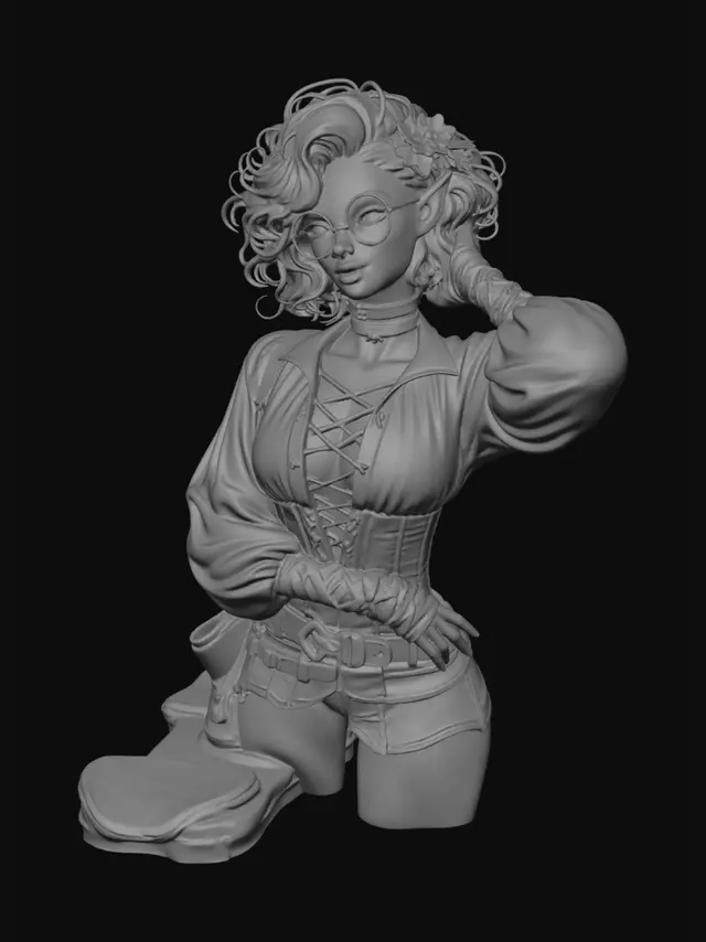 3D model for Crimson Muse in the Abbey
