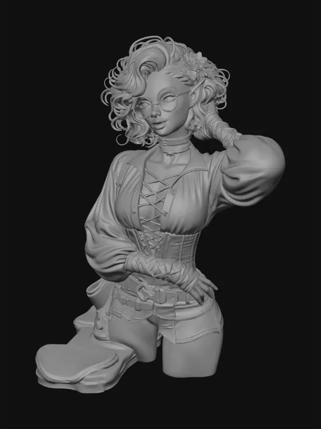 3D model for Crimson Muse in the Abbey