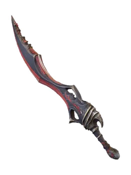 Darkblade Eclipse - Swords 3D model, vytvořený pomocí AI