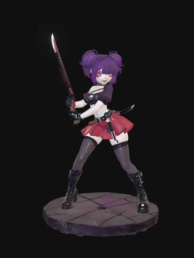 3D model for Lilac Nightblade
