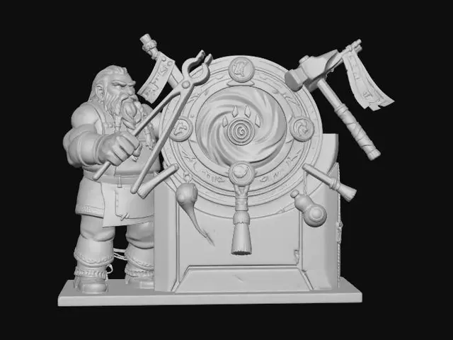 3D model for The Dwarven Runic Gate