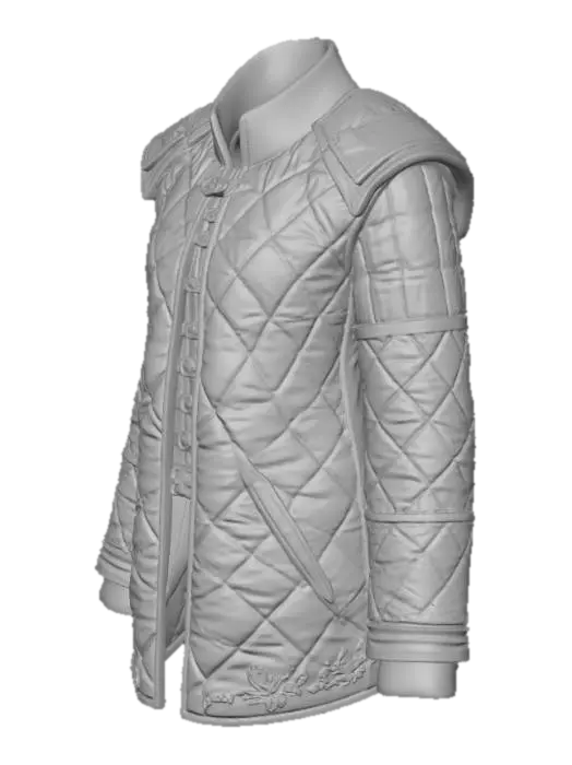 3D model for Medieval Quilted Garment