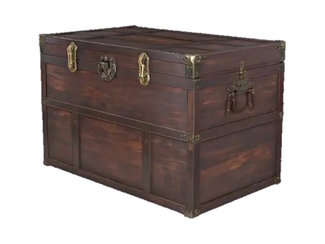 Treasure Chest - Trunk 3D model, vytvořený pomocí AI