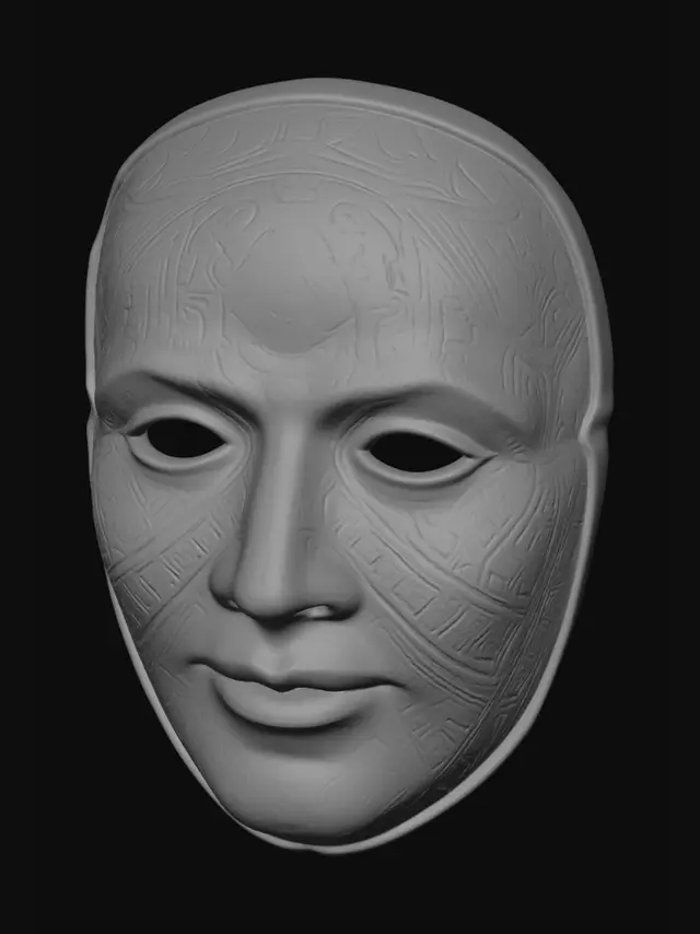 3D model for Rug-Patterned Mask