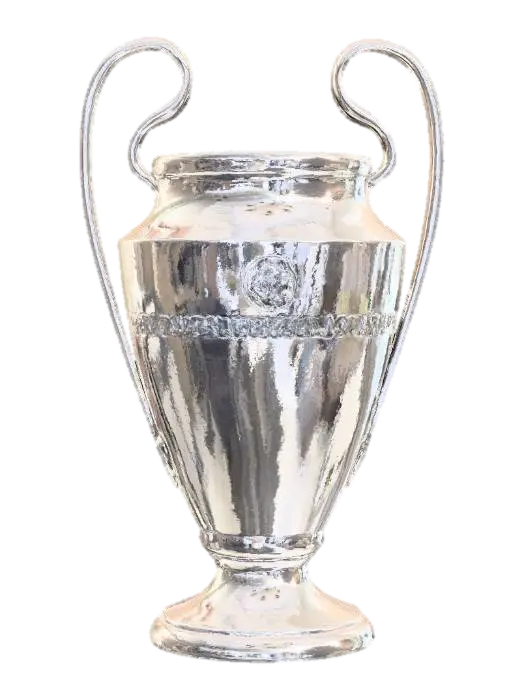 Champions League Trophy - Silverware 3D model, vytvořený pomocí AI