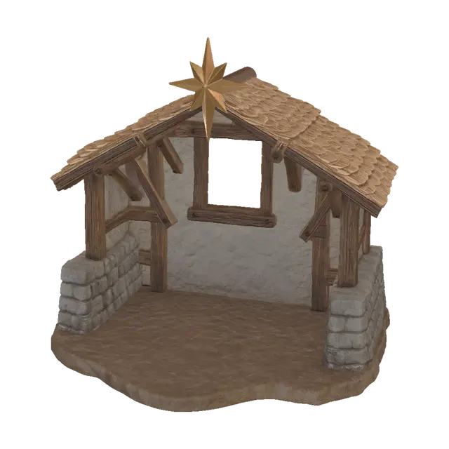 3D model for Star of Bethlehem Stable