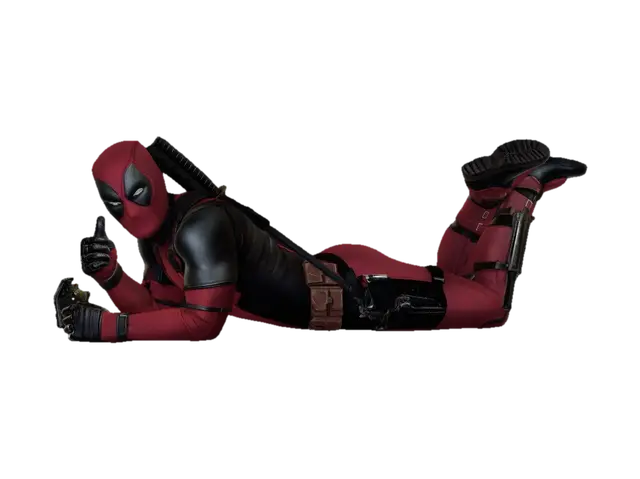 Deadpool at Ease 3D model, vytvořený pomocí AI