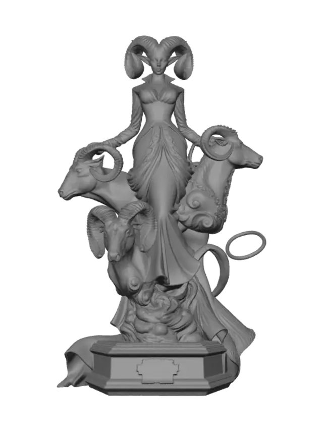 3D model for Crimson Ram Empress