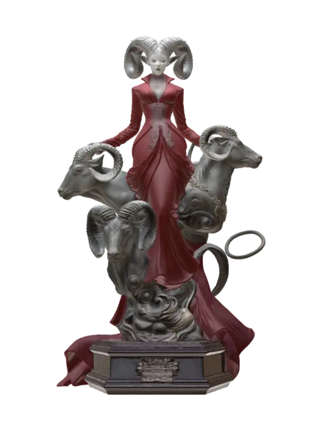 3D model for Crimson Ram Empress