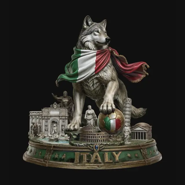 3D model for Italian Wolf Among Icons