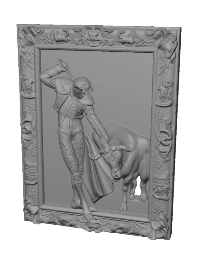 3D model for Matador and Bull Portrait