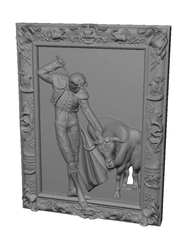 3D model for Matador and Bull Portrait