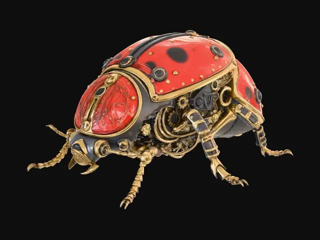 3D model for Steampunk Ladybug