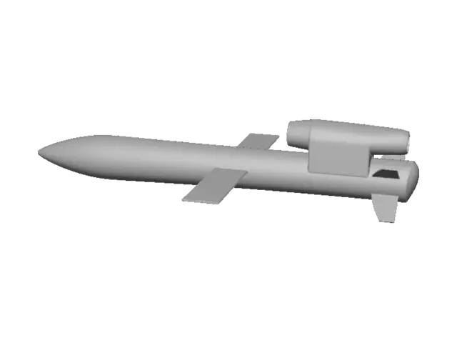 3D model for Планер із ракетним прискорювачем