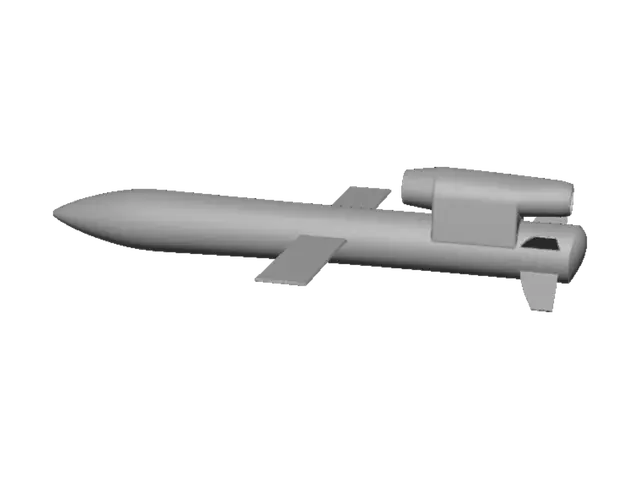 3D model for Планер із ракетним прискорювачем