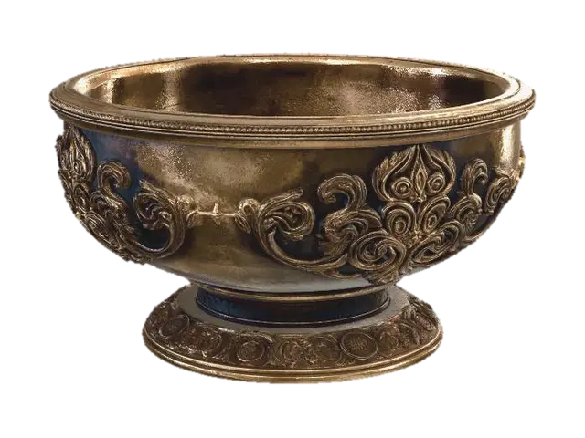 Ornate Bowl 02 Remaster 3D model, vytvořený pomocí AI