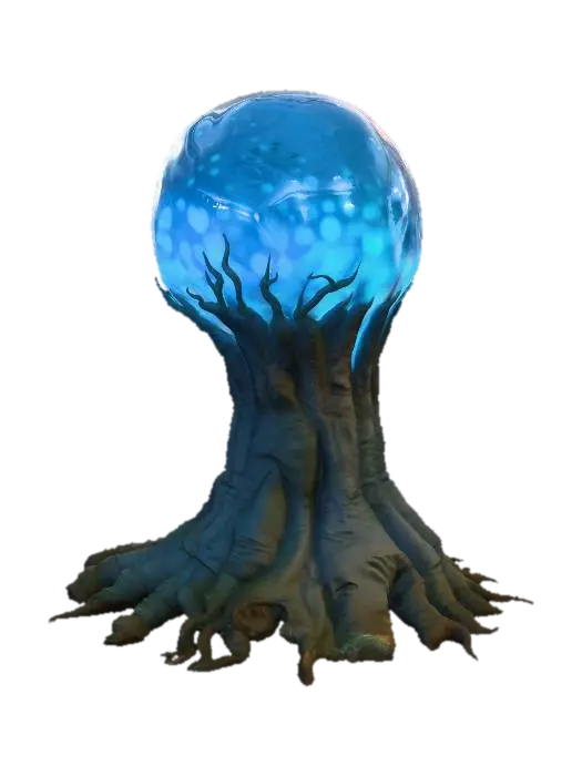 Blue Alien Plant 04 - Flora 3D model, vytvořený pomocí AI