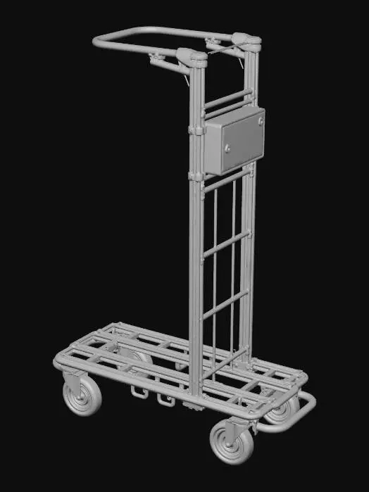 3D model for Luggage Hand Cart 01