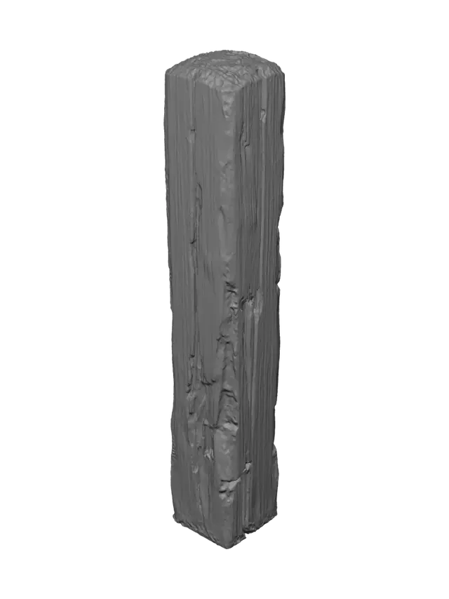 3D model for Weathered Timber Post