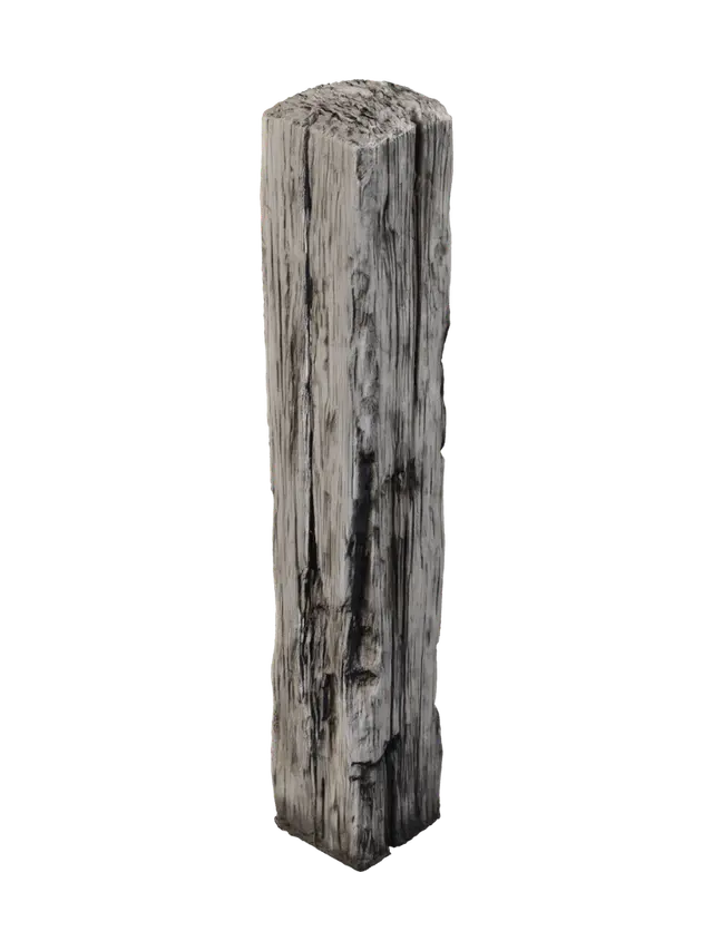3D model for Weathered Timber Post