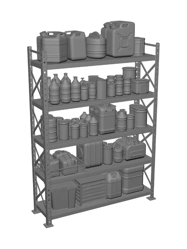3D model for Garage Shelf 02