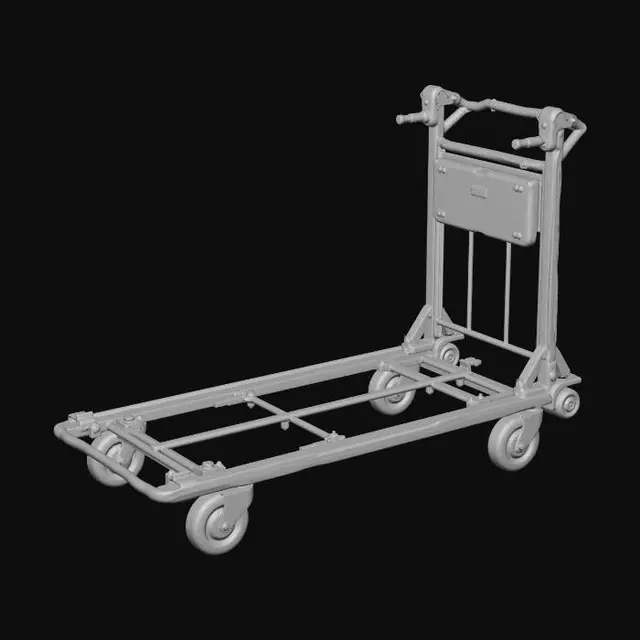 3D model for Luggage Hand Cart 02