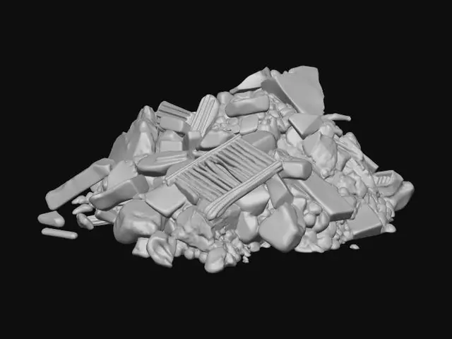 3D model for Brick Rubble and Wooden Pallets