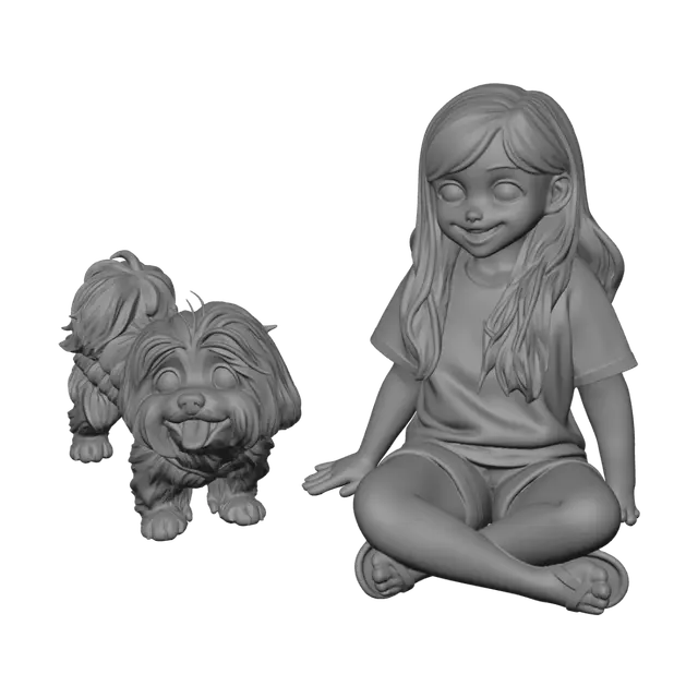 3D model for Best Friends on the Brick Bench