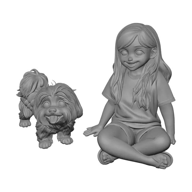 3D model for Best Friends on the Brick Bench