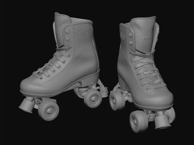 3D model for Голубые ролики и голубой шлем