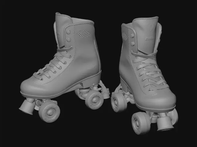 3D model for Голубые ролики и голубой шлем