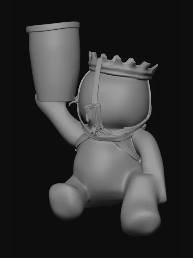 3D model for Luka Coffee Bar Giant Cup Figure