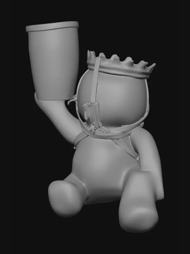 3D model for Luka Coffee Bar Giant Cup Figure