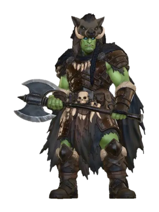 Henklas Fullkrusk - Guild 3D model, vytvořený pomocí AI