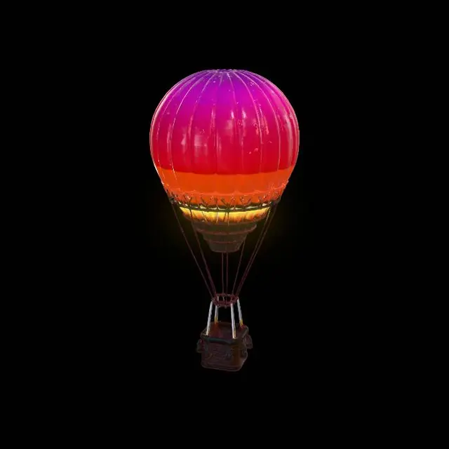 3D model for Crimson Cream Balloon
