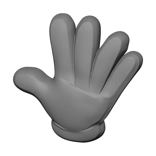 3D model for Open hand