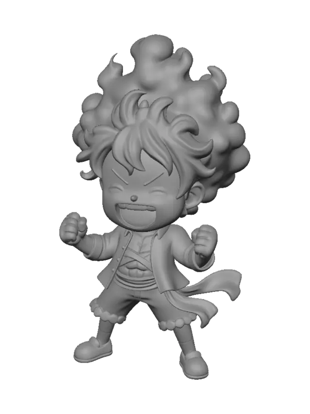 3D model for Triumphant Chibi Warrior