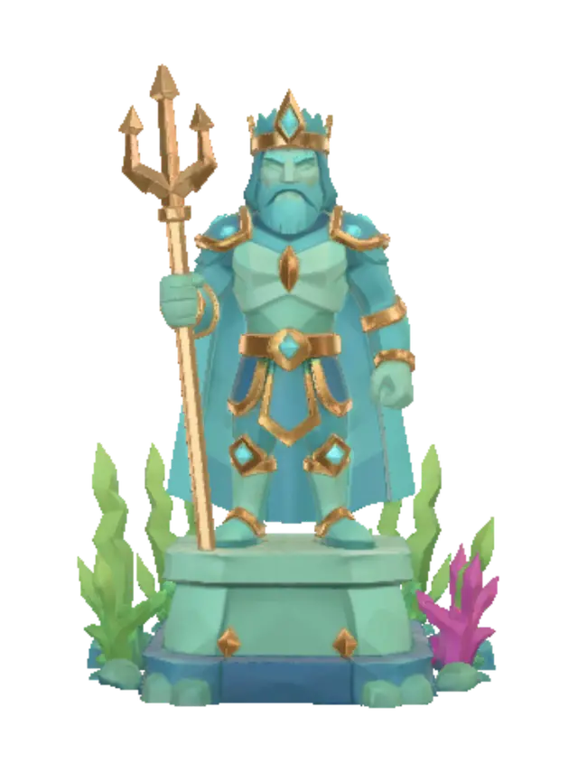 Coral King of the Deep - Ruler 3D model, vytvořený pomocí AI