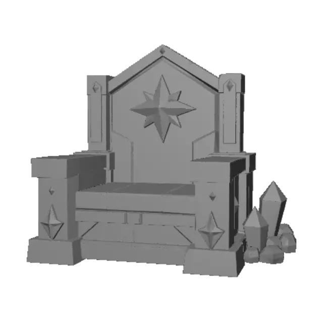 3D model for Gilded Amethyst Throne