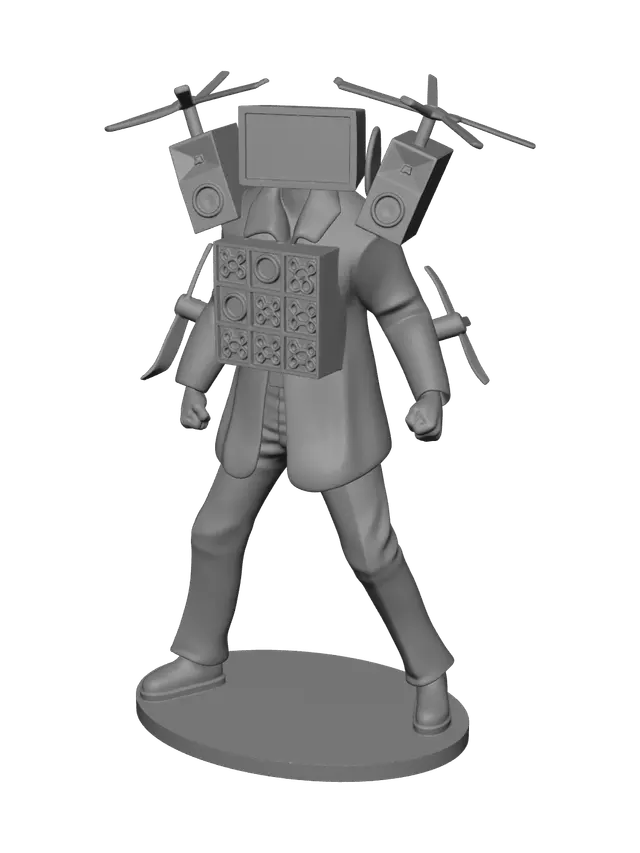3D model for Realistic Tv Man