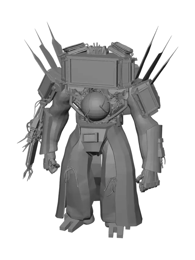 3D model for Realistic Tv Man