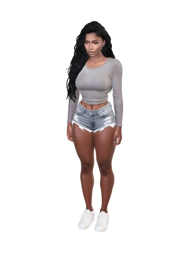 Casual Confidence - Facialexpression 3D model, vytvořený pomocí AI