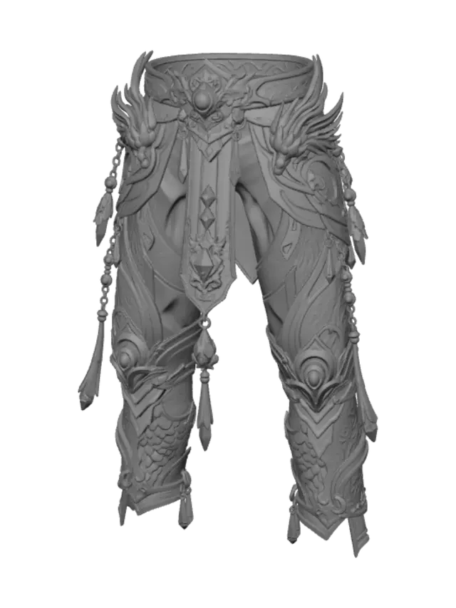 3D model for Emerald Dragoncrest Legplates
