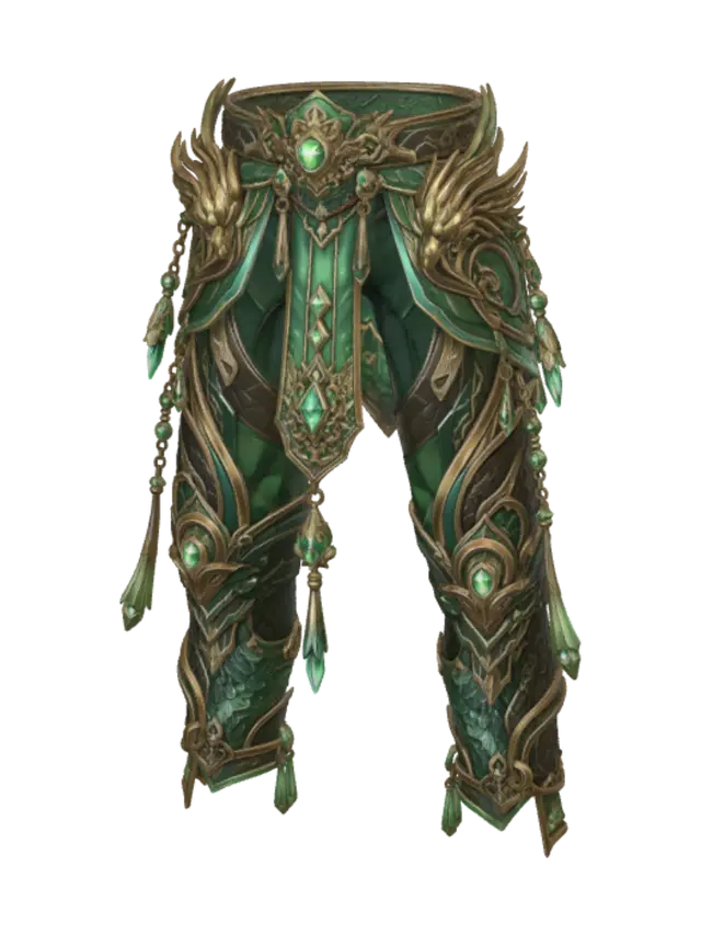 3D model for Emerald Dragoncrest Legplates