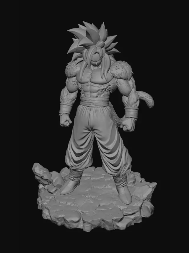 3D model for Super Saiyan 4 Goku