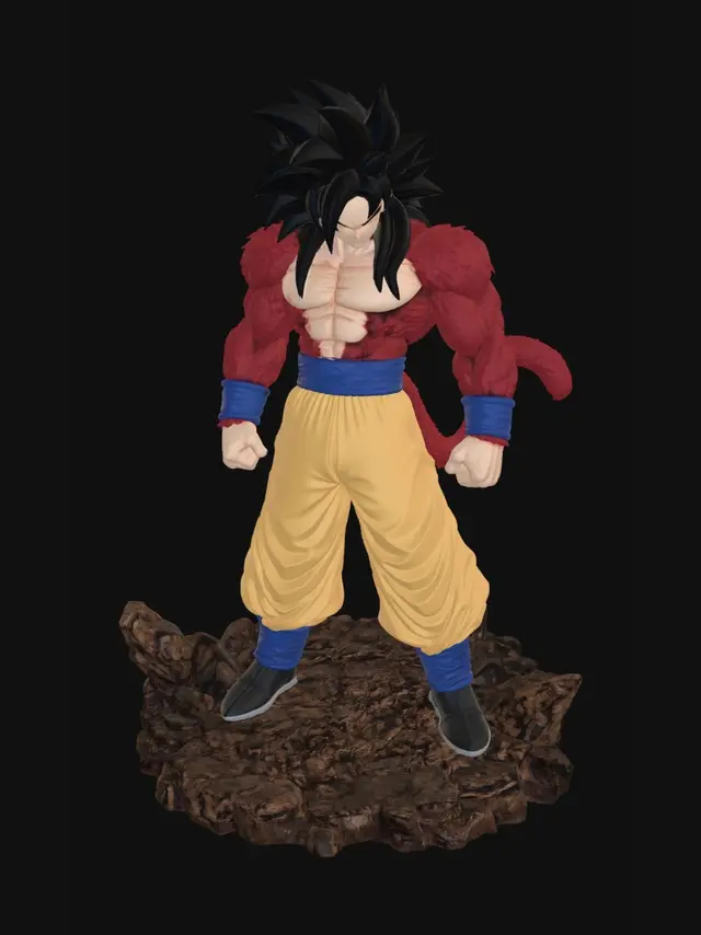 3D model for Super Saiyan 4 Goku