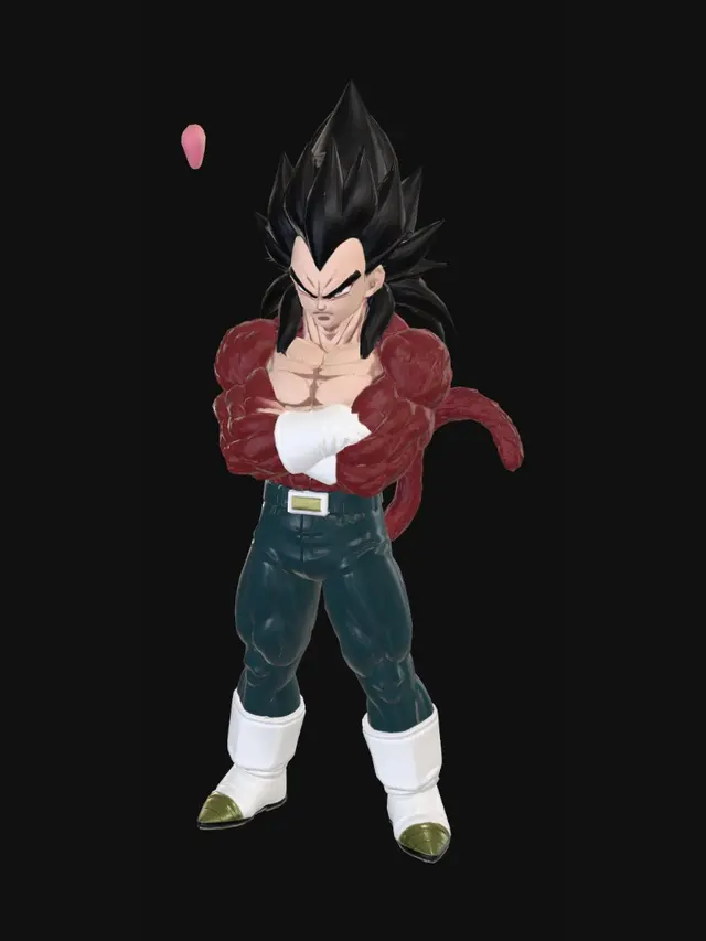3D model for Crimson Thunder Saiyan