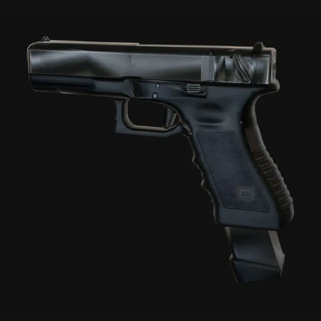3D model for Glock 18C pistol