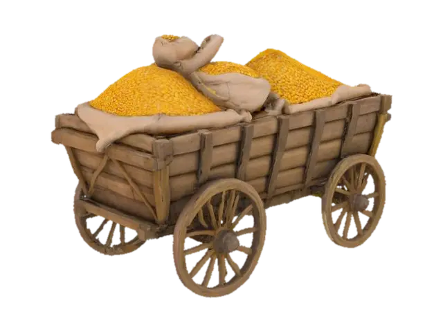 Harvest Cart 3D model, vytvořený pomocí AI