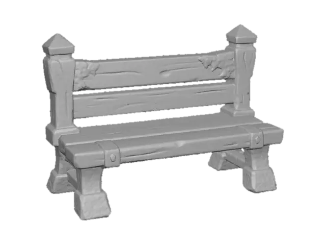 3D model for Woodland Bench